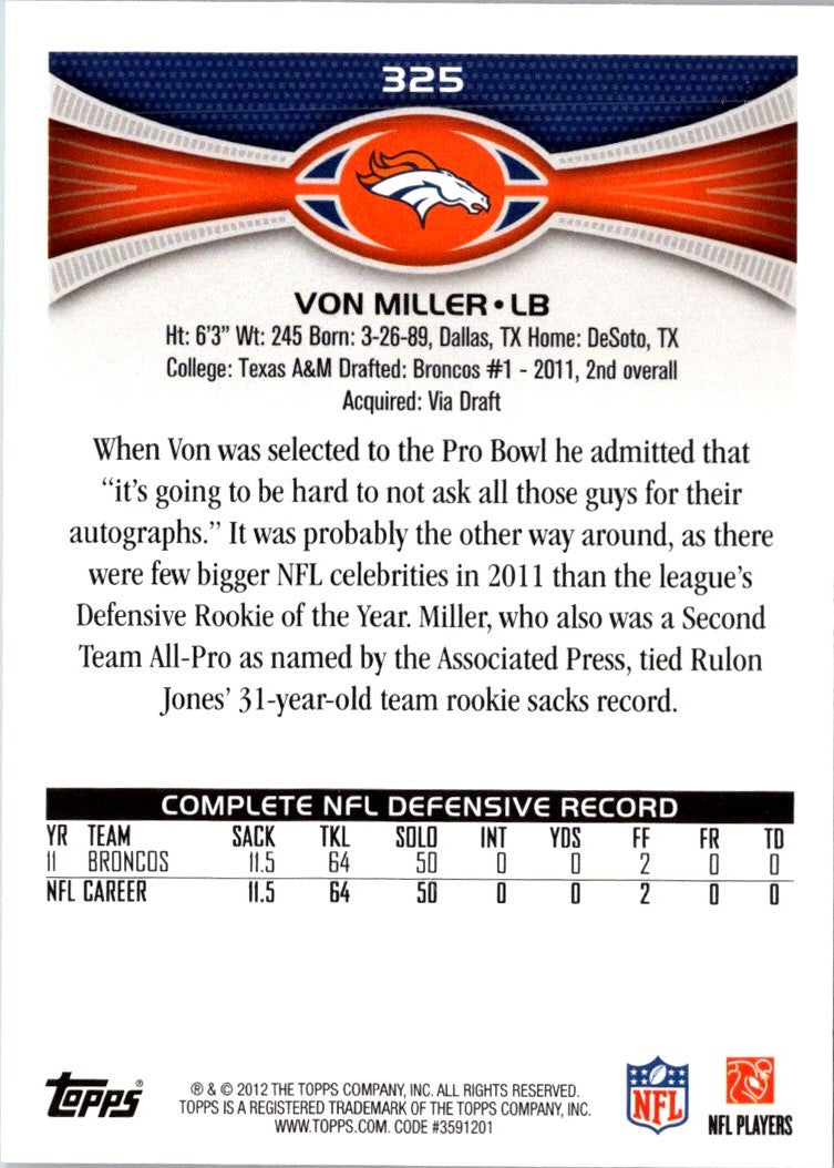 2012 Topps Von Miller