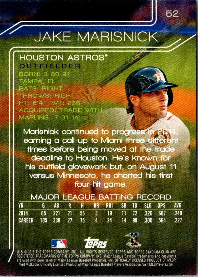 2015 Stadium Club Jake Marisnick