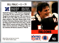 1991 Pro Set Bill Fralic #4