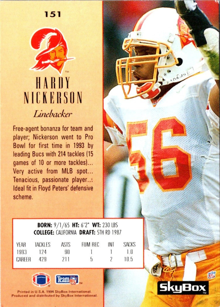 1994 SkyBox Premium Hardy Nickerson