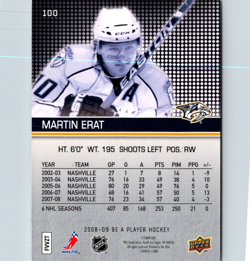 2008 Upper Deck Be a Player Martin Erat