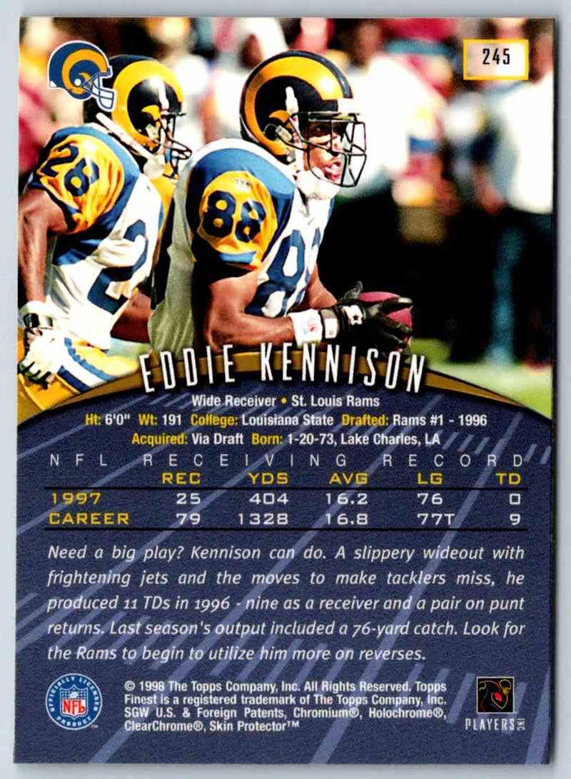 1998 Topps Finest Football Eddie Kennison