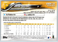2018 Topps Holiday Jameson Taillon #HMW134