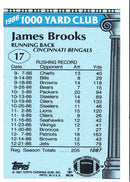 1987 Topps 1000 Yard Club James Brooks