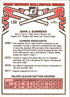 1981 Donruss Champ Summers #130