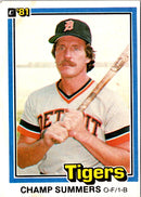 1981 Donruss Champ Summers