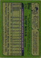 1982 Topps Bump Wills #272