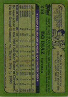 1982 Topps Bo Diaz #258