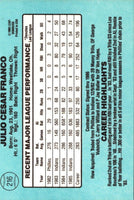 1986 Donruss Julio Franco #216
