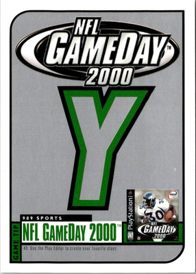 1999 UD NFL GameDay 2000 - Y #NNO