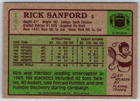 1985 Topps Rick Sanford #141