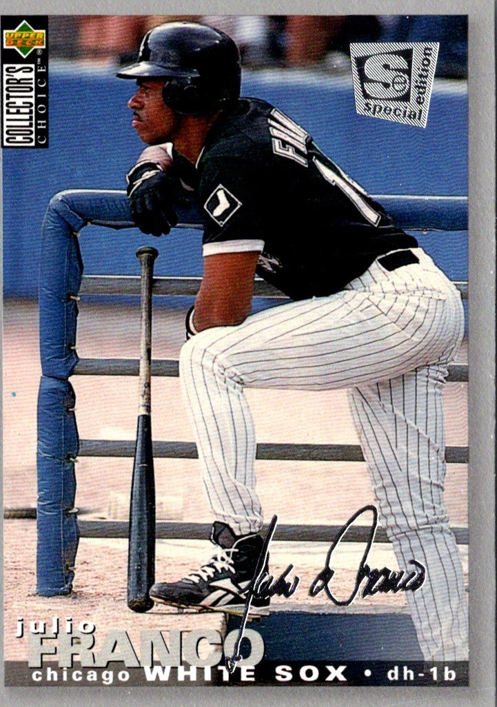 1995 Collector's Choice SE Silver Signature Julio Franco