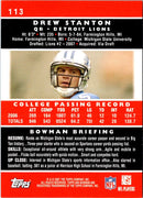 2007 Bowman Drew Stanton