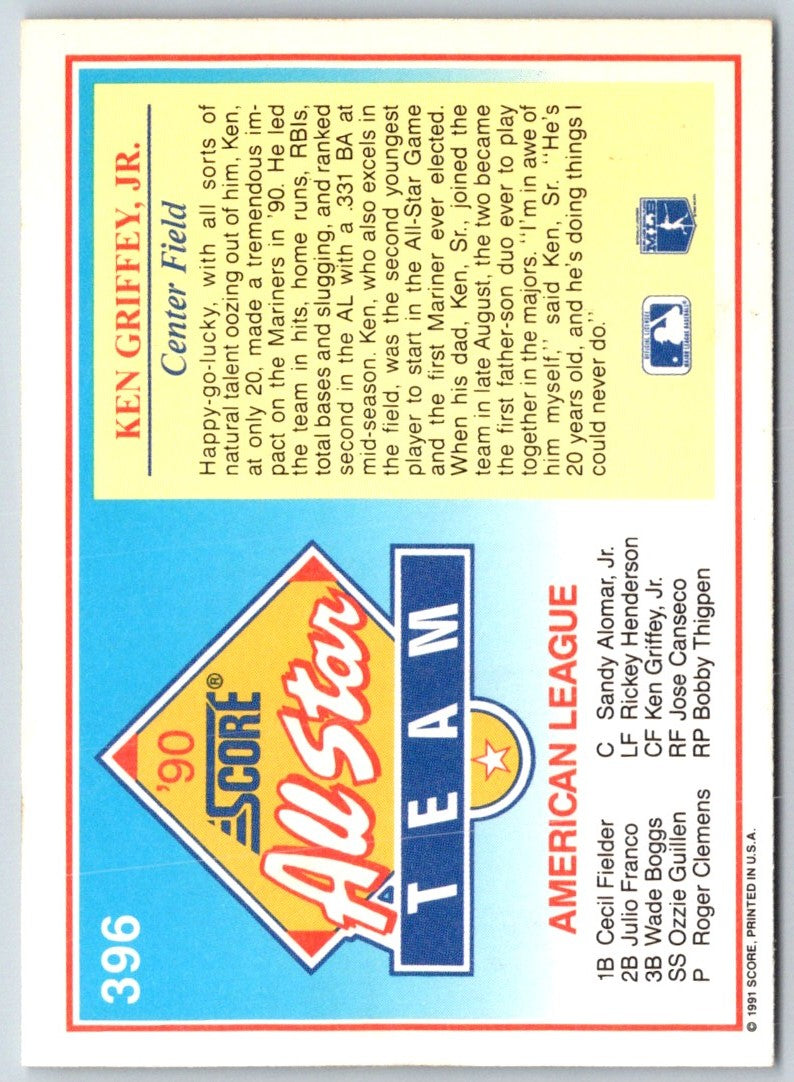 1991 Score Ken Griffey Jr.