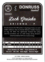2017 Donruss Zack Greinke #48