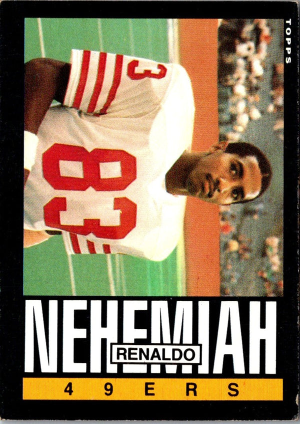 1985 Topps Renaldo Nehemiah #158