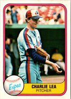 1981 Fleer Charlie Lea #165 Rookie