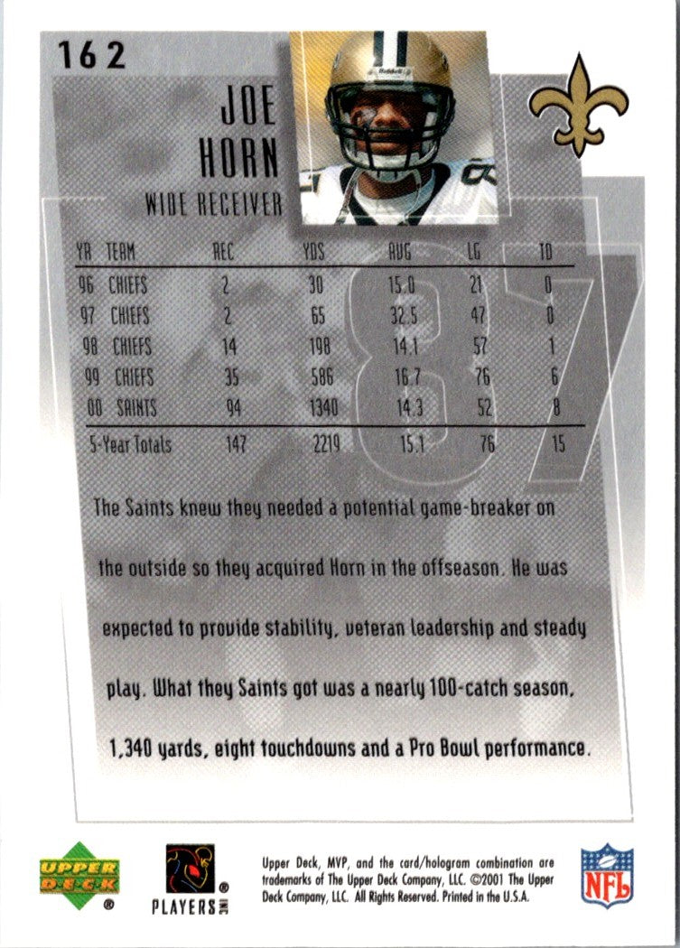 2001 Upper Deck MVP Joe Horn