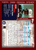 2000 Topps Season Opener Kevin Dyson #57