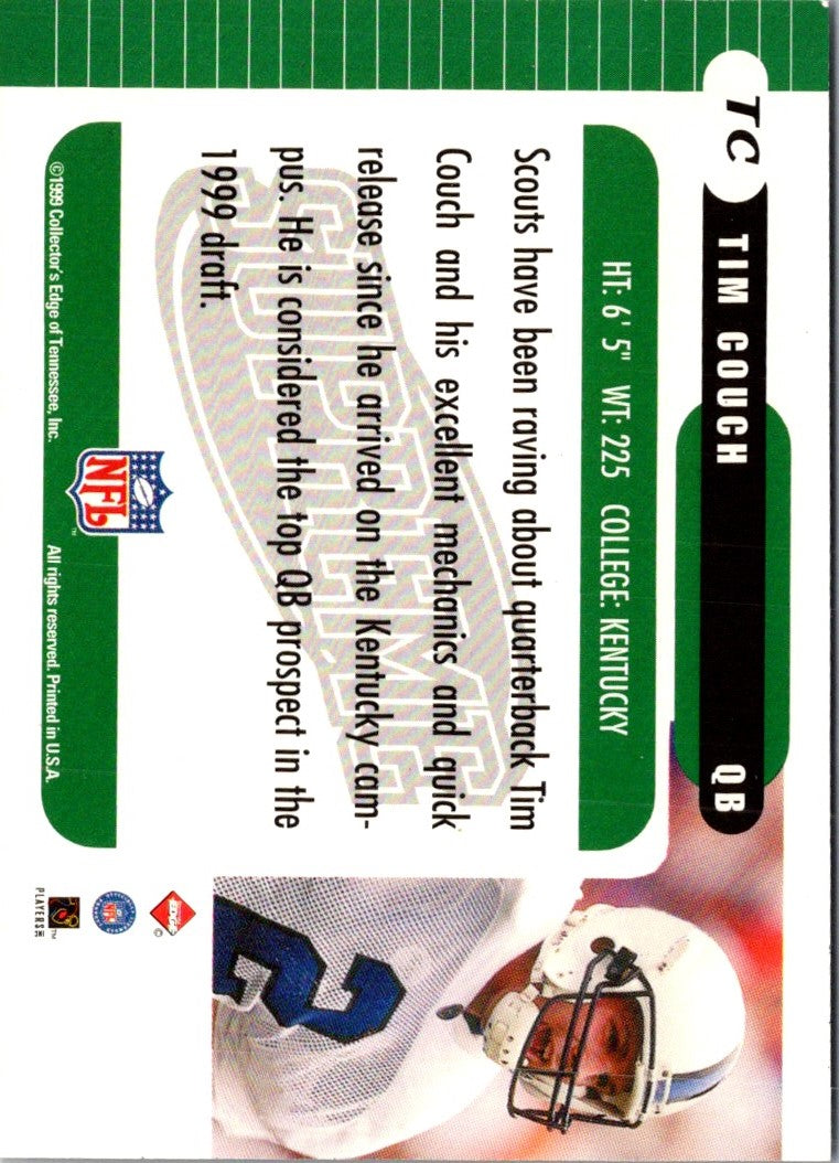 1999 Collector's Edge Supreme Draft Previews Tim Couch