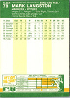 1987 Fleer Star Stickers Mark Langston #70