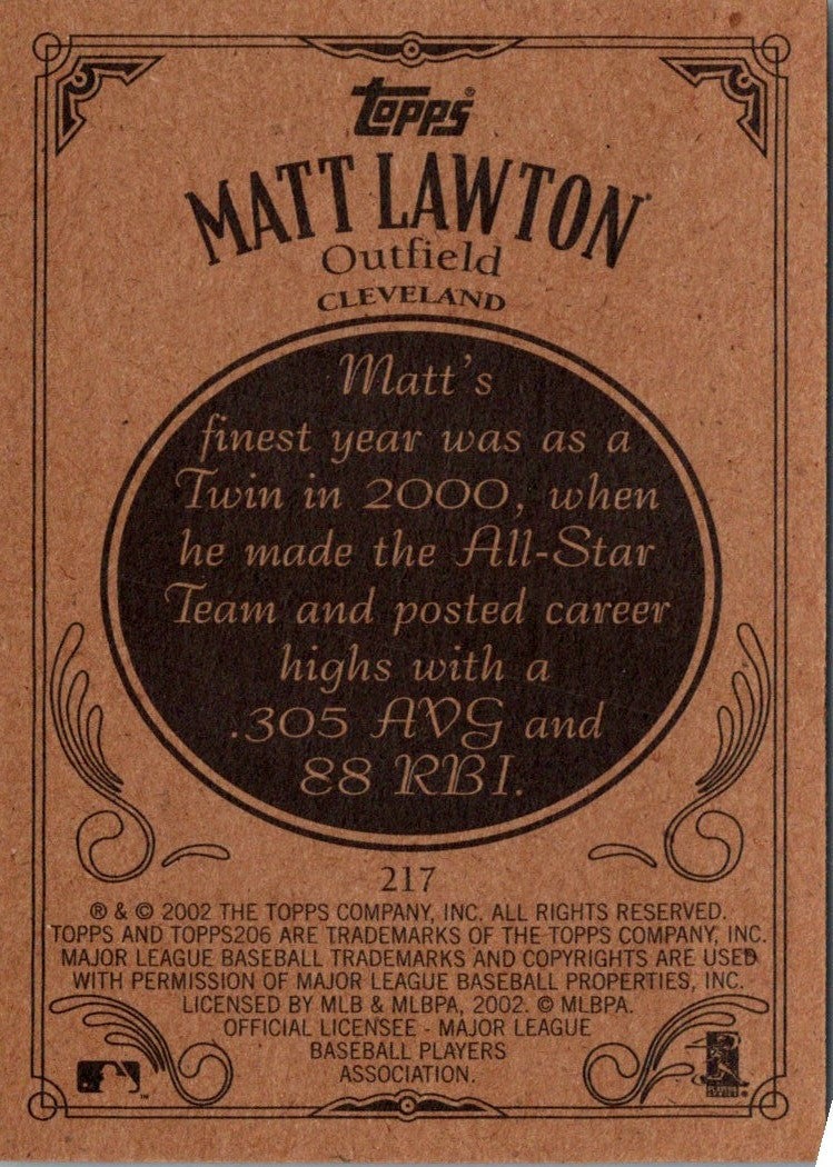 2002 Topps 206 Matt Lawton