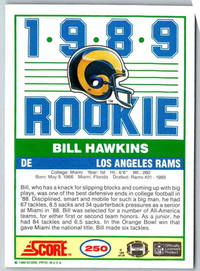 1999 Score Bill Hawkins