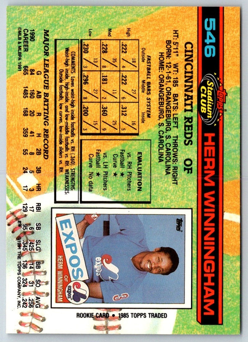 1991 Stadium Club Herm Winningham