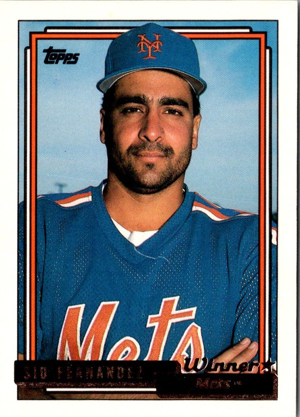 1992 Topps Sid Fernandez #382