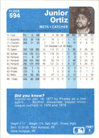 1984 Fleer Junior Ortiz #594 Rookie