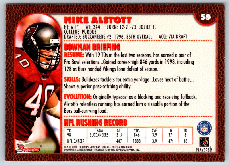 1999 Bowman Mike Alstott