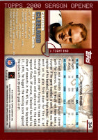 2000 Topps Season Opener Cameron Cleeland #34