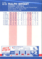 1987 Fleer Update Glossy Ralph Bryant #U-13