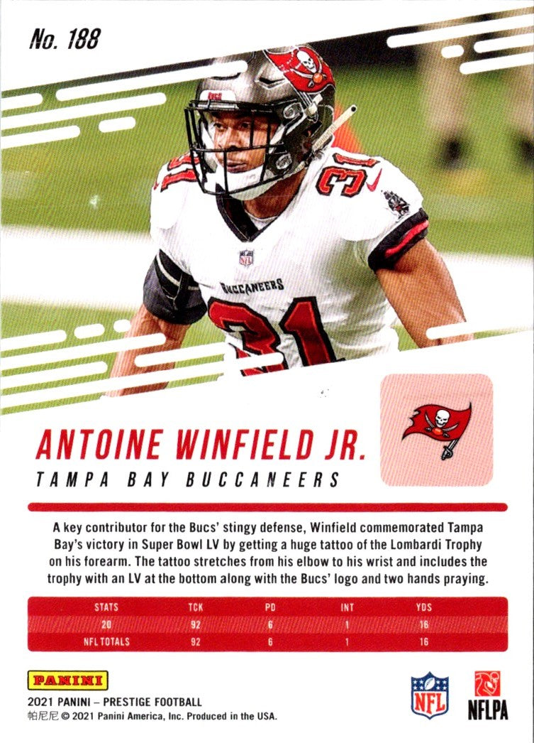 2021 Panini Prestige Antoine Winfield Jr.