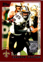 2000 Topps Season Opener Cameron Cleeland #34