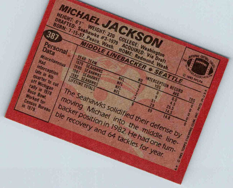 1983 Topps Michael Jackson