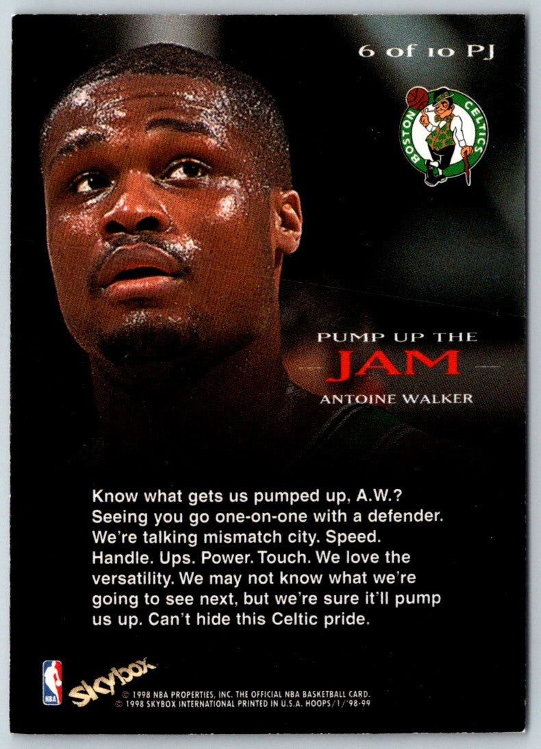 1998 Hoops Pump Up The Jam Antoine Walker