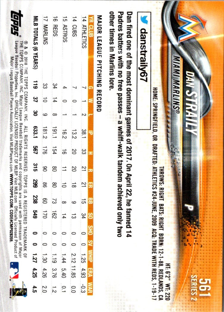 2018 Topps Dan Straily