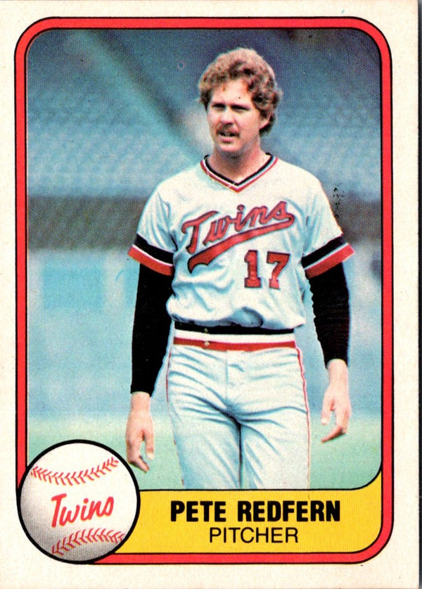 1981 Fleer Pete Redfern #560