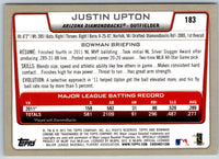 2012 Bowman Chrome Justin Upton #183