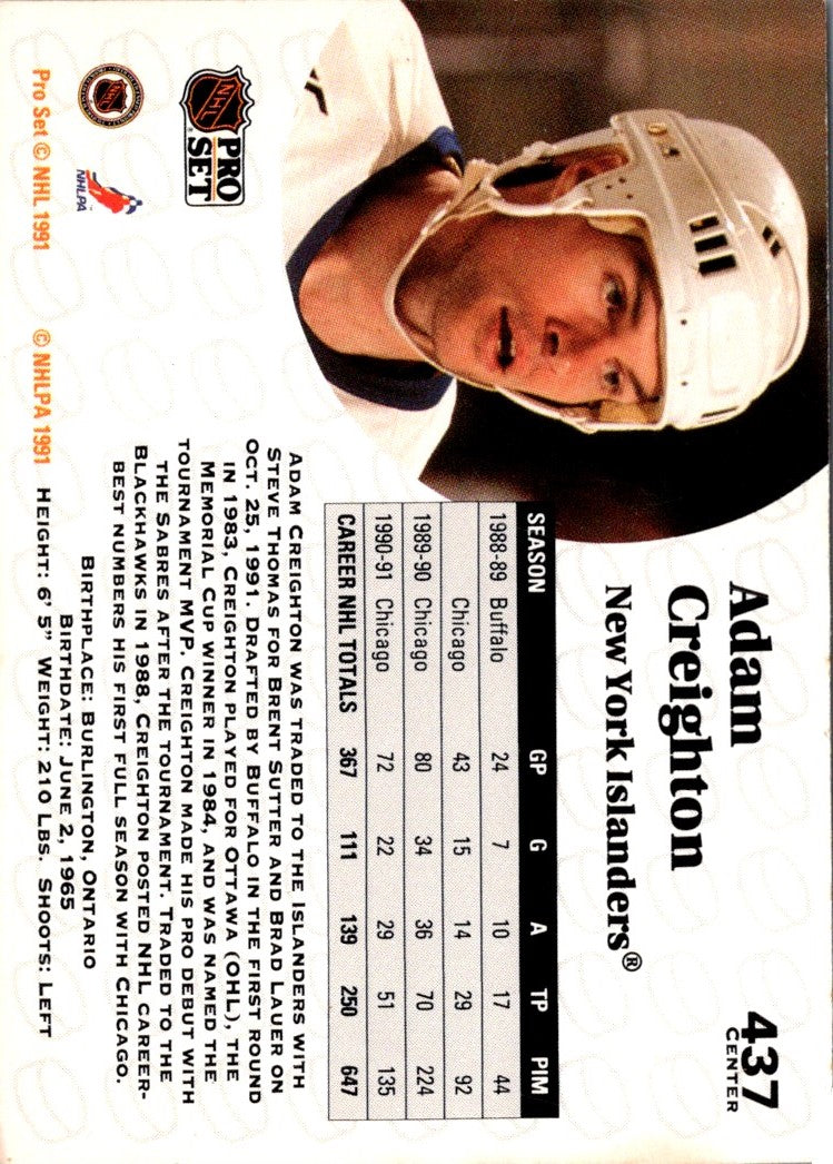 1991 Pro Set Adam Creighton