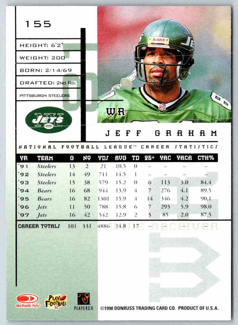 1998 Leaf Rookies And Stars Jeff Graham