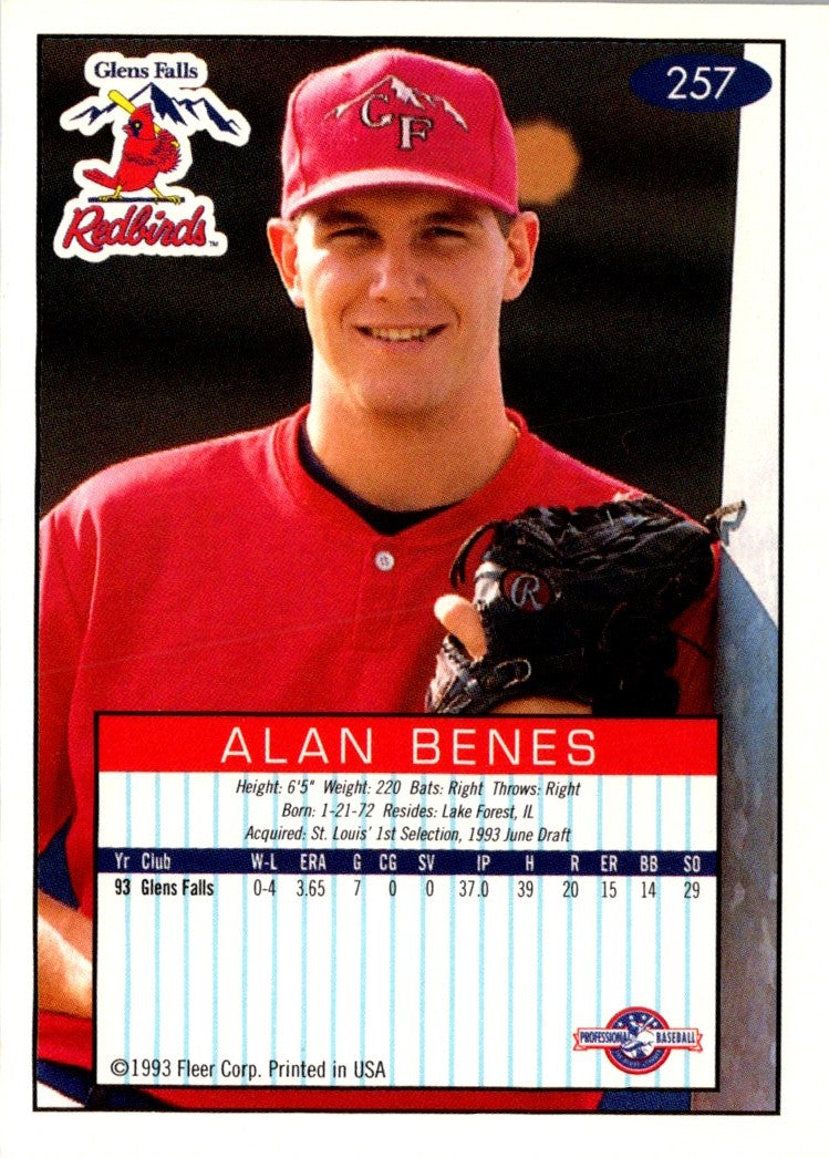 1993 Fleer Excel Alan Benes