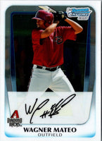 2011 Bowman Chrome Prospect Autographs Wagner Mateo #BCP88 Autograph