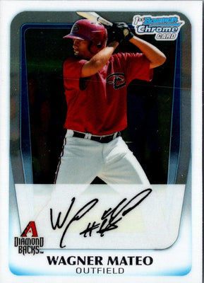 2011 Bowman Chrome Prospect Autographs Wagner Mateo #BCP88 Autograph