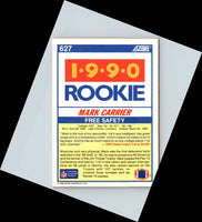 1990 Score Mark Carrier #627 Rookie