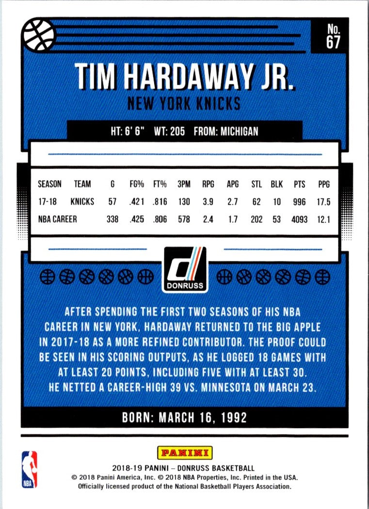 2018 Donruss Tim Hardaway Jr.