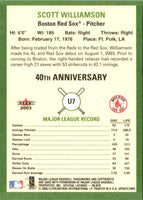 2003 Fleer Tradition Update Scott Williamson #7