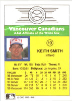 1990 CMC Vancouver Canadians Keith Smith #19