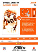 2012 Score Numbers Game D'Qwell Jackson